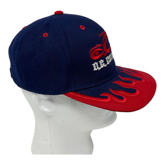 Orange County Choppers Hat Adult Size Blue, Red Adjustable Hat Cap, New, Flames - Picture 4 of 11